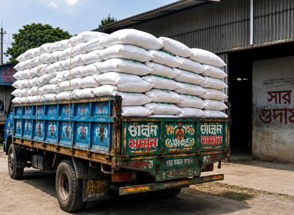 সারের সংকটের মধ্যে পীরগঞ্জে গুদামে মজুদকৃত সার উদ্ধার